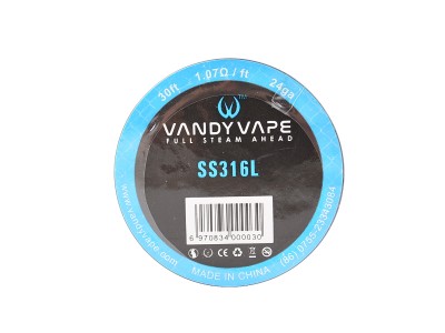 Vandy Vape SS316L - 24GA, 9m