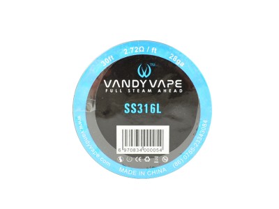 Vandy Vape SS316L - 28GA, 9m