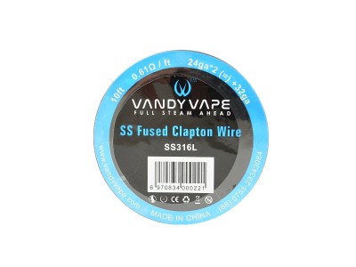 Vandy Vape Fused Clapton SS316L/24GA*2+32GA, 3m