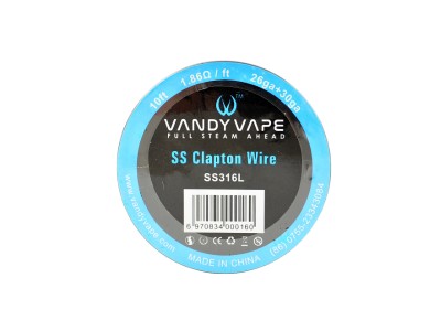 Vandy Vape Clapton Wire SS316L/26GA+30GA, 3m
