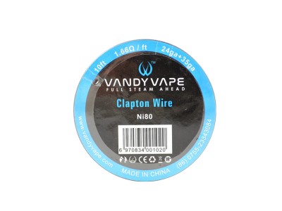Vandy Vape Ni80 Clapton Wire 24GA+35GA, 3m
