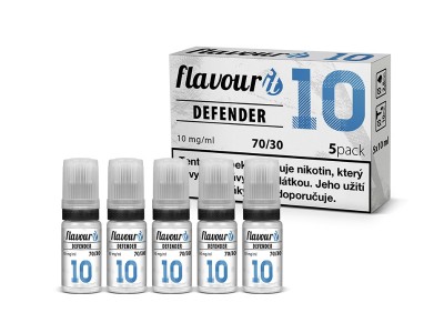 Flavourit DEFENDER  - 70/30 - Dripper 10mg booster, 5x10ml
