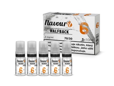 Flavourit HALFBACK - 70/30 - 6mg booster, 5x10ml