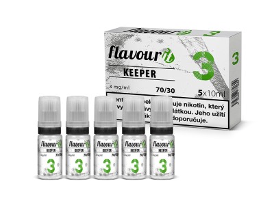 Flavourit KEEPER - 70/30 - 3mg booster, 5x10ml