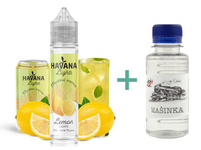 TI Juice Havana Lights Shake & Vape Lemon 15ml + Základní báze Mašinka (50PG/50VG) 100ml