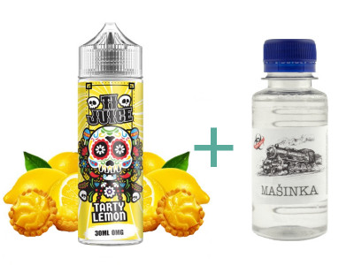 Příchuť TI Juice Tarty Lemon 30ml + Základní báze Mašinka (50PG/50VG) 100ml