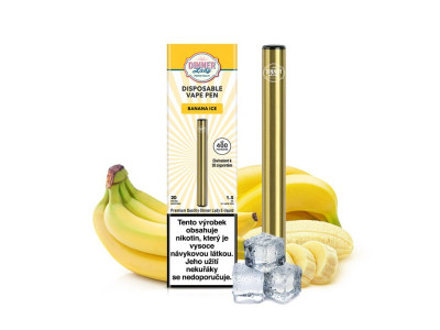 Dinner Lady Vape Pen jednorázová e-cigareta Banana Ice