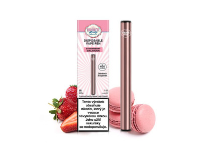 Dinner Lady Vape Pen jednorázová e-cigareta Strawberry Macaron