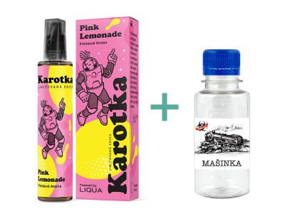 Příchuť LIQUA Mix&Go Pink Lemonade 12ml + Základní báze Mašinka (50PG/50VG) 100ml