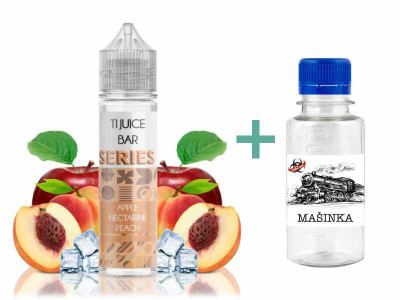 TI Juice Bar Series S&V Apple Nectarine Peach 10ml + Základní báze Mašinka (50PG/50VG) 100ml