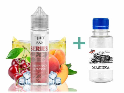 TI Juice Bar Series S&V Cherry Peach Lemonade 10ml + Základní báze Mašinka (50PG/50VG) 100ml